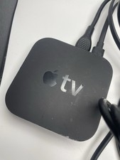 Apple TV 3rd Generation digital media streamer, With Cords  Remote