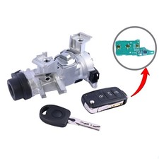 UK IGNITION BARREL STARTER SWITCH FOR VW TIGUAN GOLF TOURAN W/REMOTE CONTROL KEY