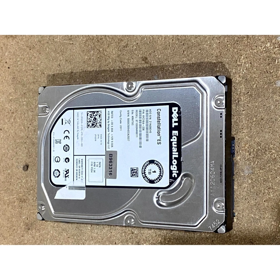 Dell EqualLogic Constellation ES ST1000NM0011 3.5" PC Hard Drive Silver 1TB SATA - Image 4 of 4