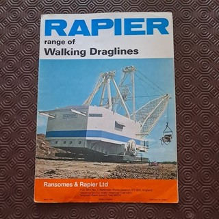 RANSOMES & RAPIER WALKING DRAGLINES 1980 BROCHURE NCK BUCYRUS MARION
