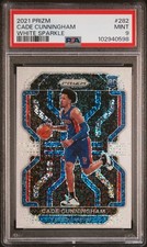 Panini Prizm Cade Cunningham #282 White Sparkle Rookie PSA 9 Pistons