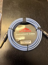Stadium/Kirlin 10 ft Guitar Instrument Patch Cable 1/4" BLUE