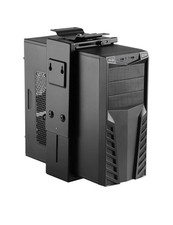 HUMANCENTRIC Under Desk Wall Mount Compatible CPU Computer Case Holder Black NEW