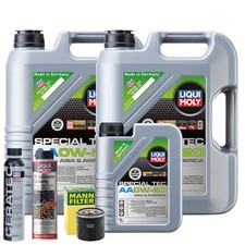 Motoröl 0W20 LIQUI MOLY Special Tec Aa 5L +MANN Ölfilter +Spülung +Cera Tec Motoröl 0W20 LIQUI MOLY Special Tec Aa 5L +MANN Ölfilter +Spülung +Cera Tec
