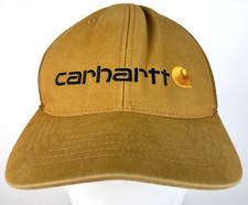 Carhartt Brown Trucker Hat Mesh Back Breathable Outdoor Workwear Flex Fit