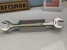 Craftsman =V= Series 1/2in. X 9/16in. Open End Wrench, USA Made - Lt. Blue