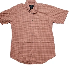 RedHead Plaid Button Up Short Sleeve Casual Shirt Outdoors Medium Summer Style