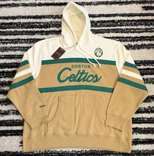 Mitchell & Ness Boston Celtics Head Coach Pullover Hoodie Script Men’s XXL NWT