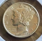 1940-D Mercury Dime AU High Grade Denver WWII Era 90% Silver Winged Liberty Coin