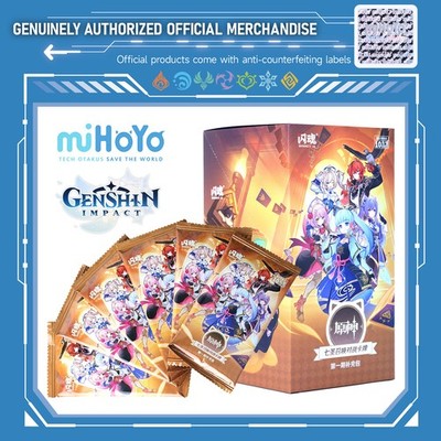 Genuinely Authorized Official Merchandise Genshin Impact 1/5/10Packs Box Card