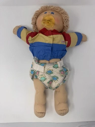 Cabbage Patch Kids Baby Doll with Original Pacifier Vintage 1980s