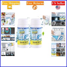 2pc Wild Tornado Pipe Dredge Sink  Toilet Drain Cleaner, Fast-Acting Unscented