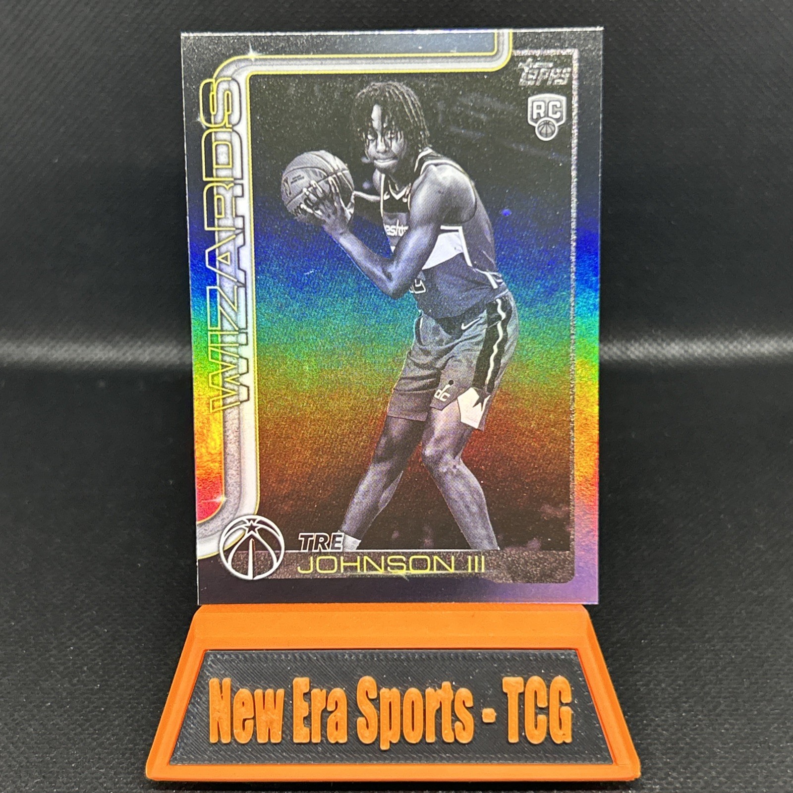 2025-26 Topps Flagship Tre Johnson III RC 206 Blackout Black Friday Exclusive SP