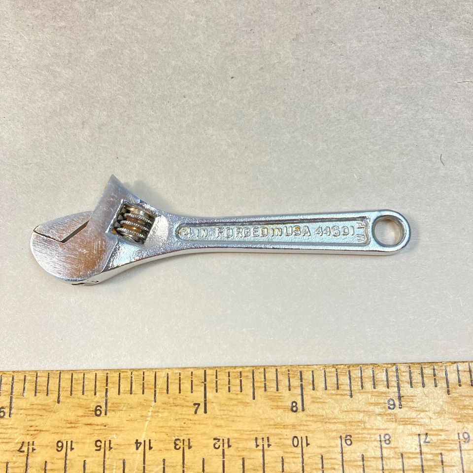 Craftsman Adjustable Wrench 4" #44601 USA - Image 4 of 4