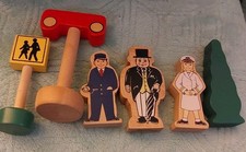 Lot Of Imaginarium Polar Express Thomas the Train Wooden People Tree Conductor