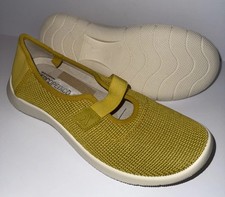 Arcopedico Stretch Anatomic Ballet Flats Shoes Women's Size 8 EU 38 Yellow Knit