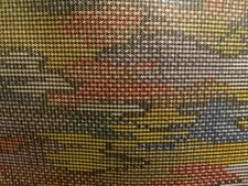 7584496: JAPANESE KIMONO / ANTIQUE KIMONO / SILK / OSHIMA TSUMUGI / WOVEN MIST