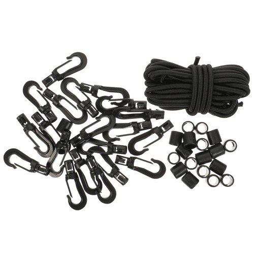 Gancho de cuerda elástico Bungee Dock Line cable con ganchos cuerda de amarre marina - Imagen 3 de 12