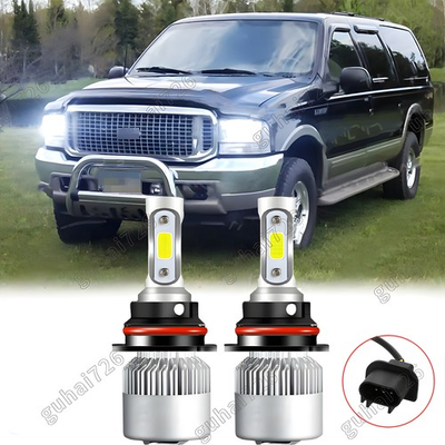 #ad For Ford Excursion 2000 2004 6000K 2X 9007 LED Headlight High Low Beam Bulbs Kit $16.00