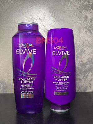  XXL L'oreal Elvive Collagen Lifter Volume Shampoo 700ml & Conditioner 500ml 