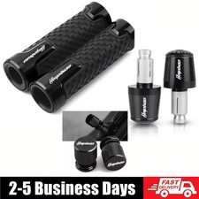 Motorcycle Handlebar Hand Grips Handle Bar Ends Cap For SUZUKI HAYABUSA ...