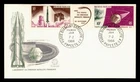 DR WHO 1966 FRENCH POLYNESIA FDC SPACE SATELLITE GUTTER PAIR M80959