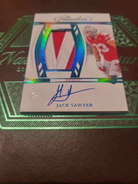 2025 National Treasures Collegiate Jack Sawyer Flawless Signatures 1/1 ⭐️⭐️⭐️