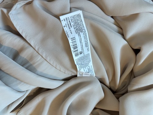 MNG By Mango Satin Gown Champagne Formal Dress Mother Of The Bride Size L 8 - Picture 10 of 15