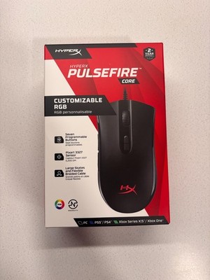 HyperX Pulsefire Core RGB Wired Gaming Mouse 6200 DPI PC PS5 Xbox - Brand New