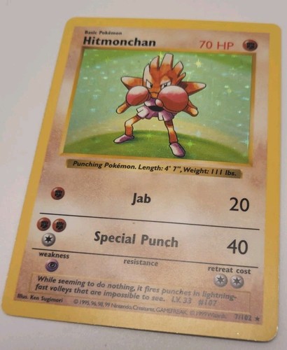 Hitmonchan — Base Set (1st Edition,Shadowless)