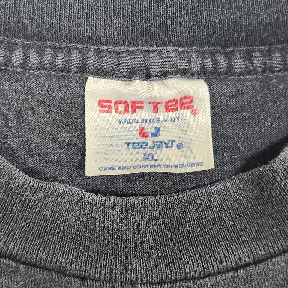 Camisa Vintage Negra Moscas XL Negra Patín Calle Chopper Conexiones Pinup Desvanecimiento Años 90 Foto 3 de 4