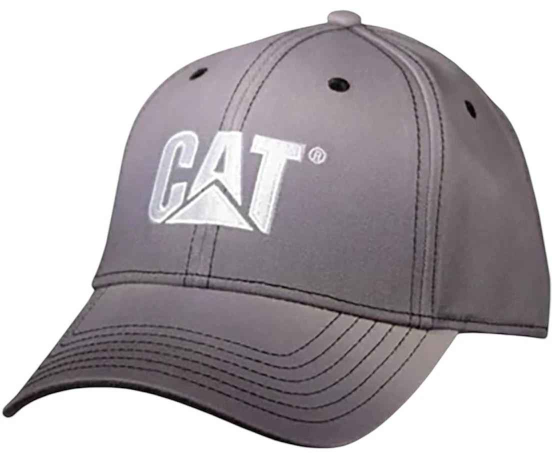 Caterpillar Equipment Gradient Grey & White Chino Snapback Cap/Hat/Cap, Gray