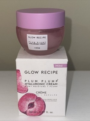 Glow Recipe Mini Plum Plump Hyaluronic Cream 20ml / 0.67 fl oz NEW IN BOX