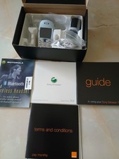 Vintage Sony Ericsson T68i Telefon komórkowy +acc + papierkowa robota + pudełko Nieskazitelny stan