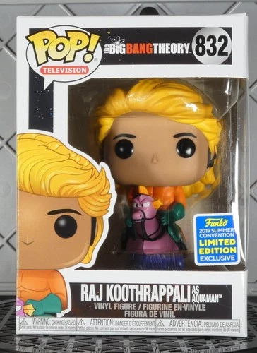 RAJ KOOTHRAPPALI AQUAMAN Con EXCLUSIVE Funko Pop! 832 Big Bang Theory