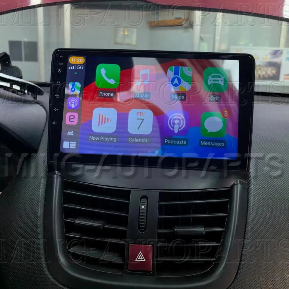 Per Peugeot 207 CC 2006-2015 9" Android 14 Autoradio GPS Navi SWC CarPlay 4+64GB - Immagine 3 di 4