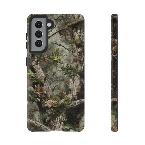 Pour iPhone | Samsung Galaxy | Coque téléphone Pixel - Feuilles de chêne mousse chasse camouflage - Photo 214 sur 255