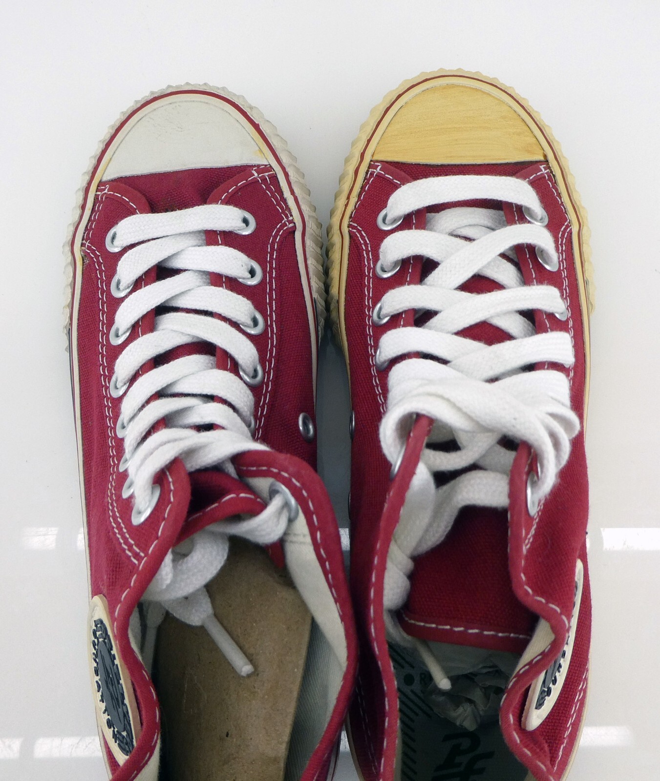 PF Flyers Shoes Center Reissue Hi Fuschia Pink/Red Sneakers Womens 6.5