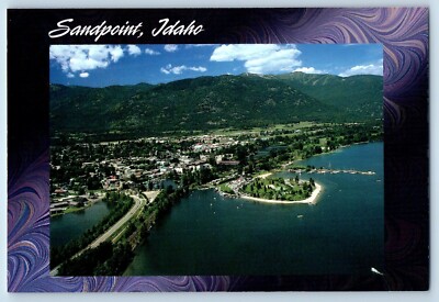 Sandpoint Idaho ID Postcard Mountain Biking Golf Courses Lake Pend Oreille c1960