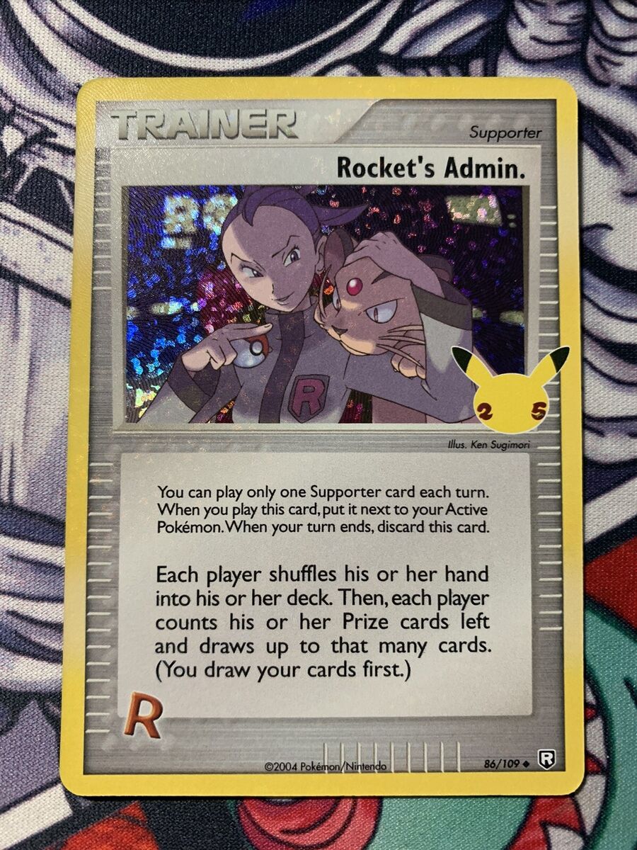 Rocket's Admin 86/109 25th Anniversary Pokemon TCG Rocket's Admin 86/109 25th Anniversary Pokemon TCG