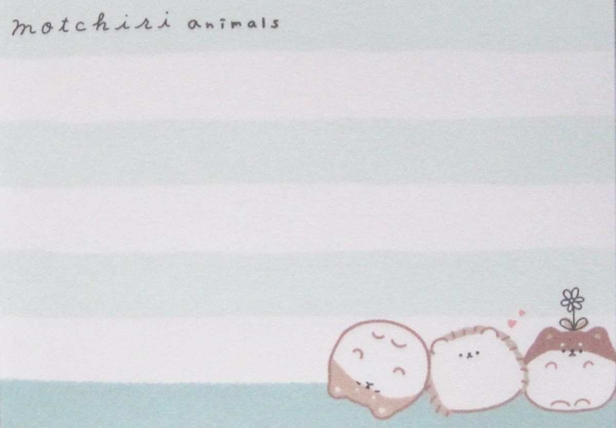 CRUX ちびわんこ メモパッド Crux Motchiri Animals Mini Memo Pad (105626) ~KAWAII!! | eBay