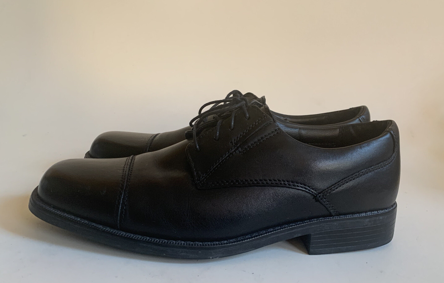 SAOLA Scarpe Oxford Bostonian Kohrman Glen da uomo in pelle nera con lacci 25721 taglia 8 5 M M24