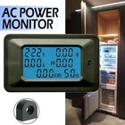 100A AC LCD Digital Volt Watt Power Voltage Meter Monitor KWh Voltmeter Ammeter