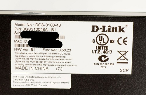 D-Link DGS-3100-48 B1 Managed Switch w/ RACK EARS INCLUDED - Picture 6 of 6