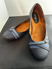 Euro Soft By Sofft Shaina Casual Shoes, 30277071, Blues, LEA, Women's Size 11