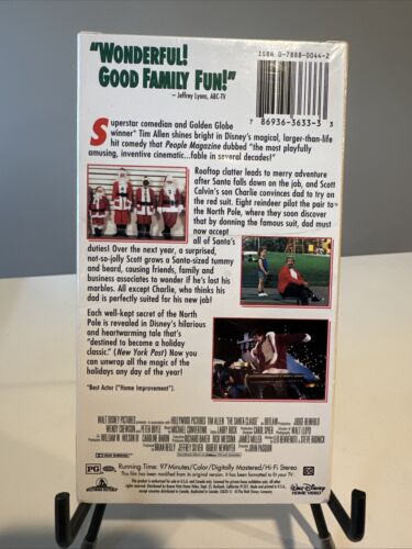 The Santa Clause VHS New & Sealed Walt Disney Movie Tim Allen Christmas Movie PG - Foto 2 di 2