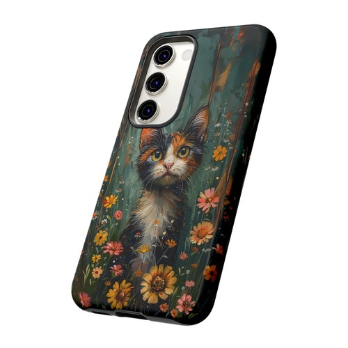 For iPhone | Samsung Galaxy | Pixel Phone Case - Calico Cat Flowers Pastel - 第 192/256 張圖片