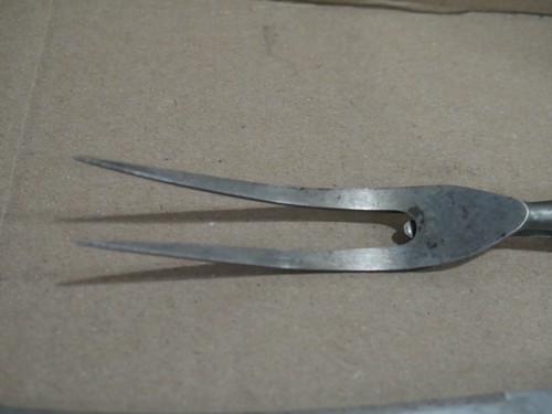 Antiguo Pat. Juego de cuchillos y tenedores con mango de ciervo Landers Frary & Clark 1886 - Imagen 6 de 9