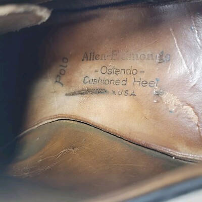 Allen Edmonds Shoes Men 9C Brown Wildebeest Leather Saddle 