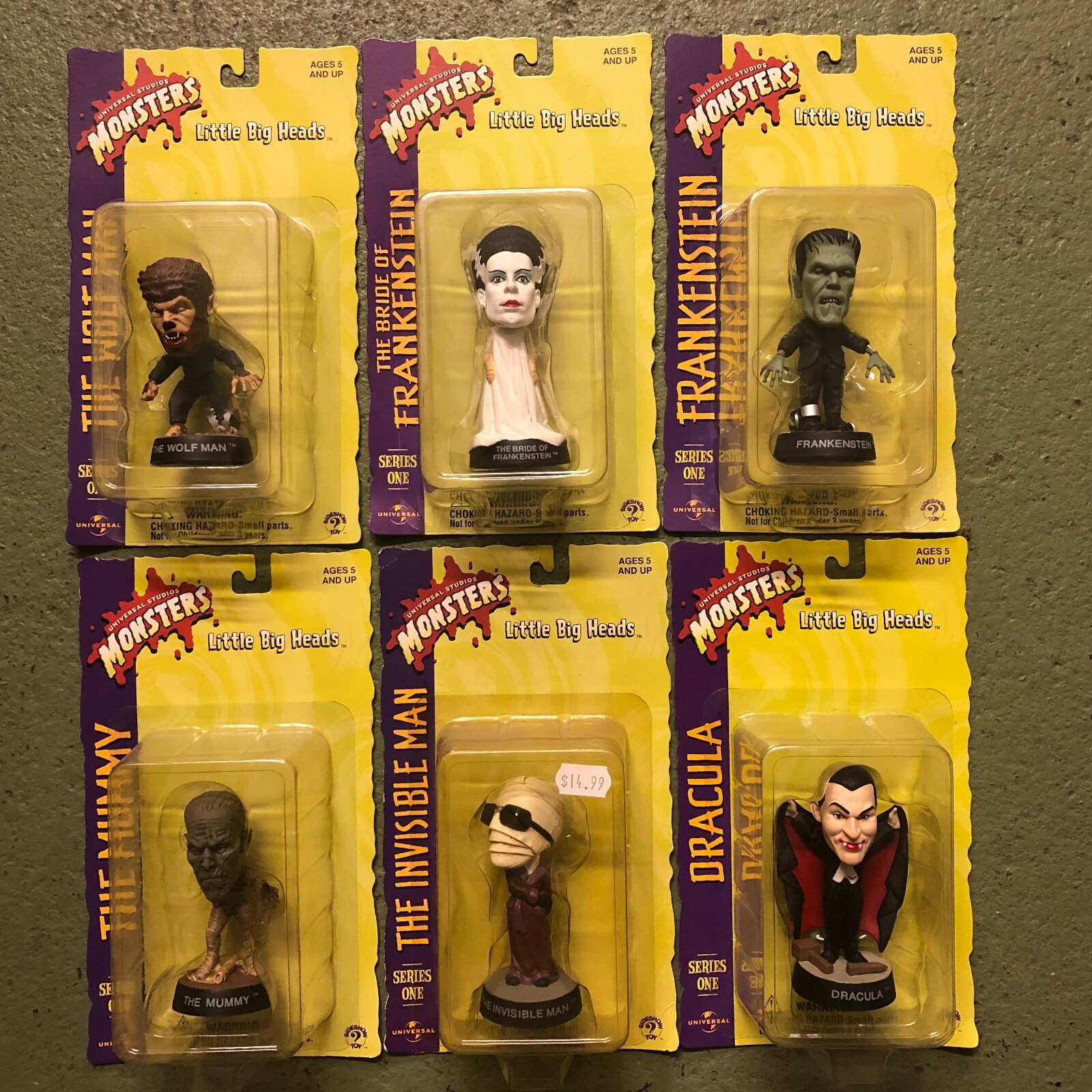 Little Big Heads Figures Universal Monsters Series 1 NEW lot of 6 characters eBay